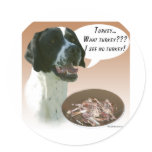 Pointer (black) Turkey Stickers