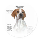 Pointer History Design Round Sticker