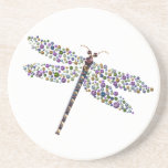 Pointilist Dragon Fly Coasters