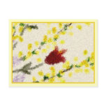 Pointillist Spring Flowers Postcard