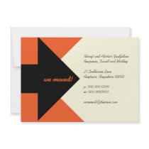 Pointing Arrow Moving Announcement and Invitation