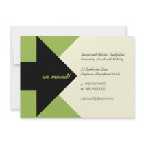 Pointing Arrow Moving Announcement and Invitation
