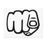 Pointing Finger - You postcards