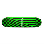 pointless chequered patern skateboard deck