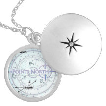Points North SF Nautical Map Locket