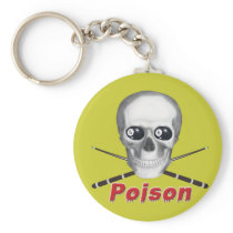Poison Eight Ball Key Chains