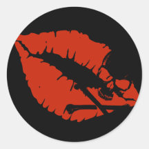 poison lips stickers