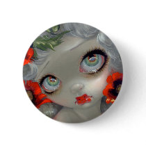 "Poisonous Beauties III: Opium Poppy" Button