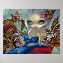 Poissons Volants: Le Poisson-Lion ART PRINT rococo