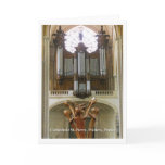 Poitiers Cathedral organ card (vertical)