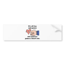 poke a heart out bumper stickers