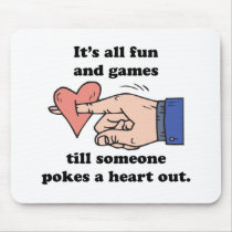 poke a heart out mousemats