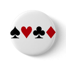 Poker Addict Pinback Button