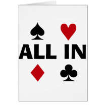 Poker Addict Greeting Card