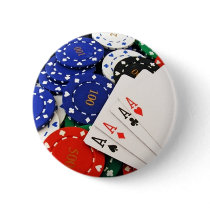 Poker Pinback Button