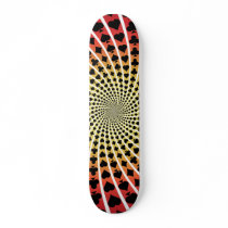Poker Card Suits Spiral: Skateboard