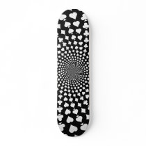 Poker Card Suits Spiral: Skateboard