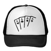 Poker Cards Aces Hats