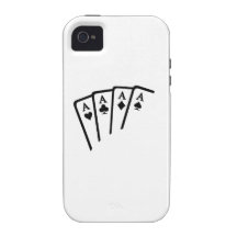 Poker Cards Aces Vibe iPhone 4 Cover