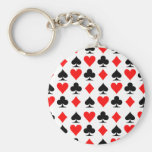 Poker cards key chains