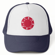 Poker chips mesh hat