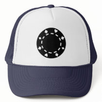 Poker chips trucker hats