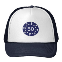 Poker chips trucker hat