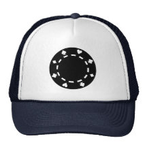 Poker chips trucker hats