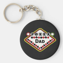 Poker Dad Keychain
