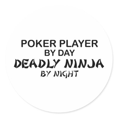 Poker Deadly Ninja by Night Stickers