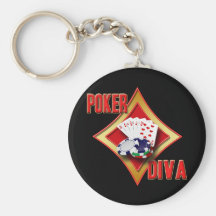 POKER DIVA KEY CHAINS