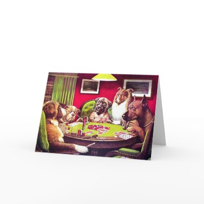Poker Dogs: A Bold Bluff Cards by VintagePets