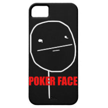 Poker Face - iPhone 5 Black Case