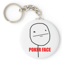 Poker Face - Keychain