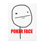 Poker Face - Postcard