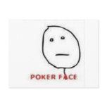 Poker Face Rage Comic postcards