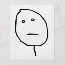 Poker Face Rage Face Meme Flyers