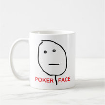 Poker Face Rage Face Meme Mug
