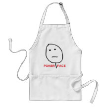 Poker Face (text) Apron