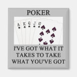 poker game player joke magnet