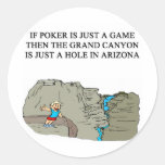 poker game player joke round stickers