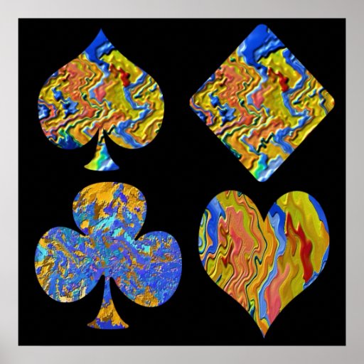 Poker Gold Champion Print