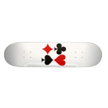 Poker Hand Custom Skate Board