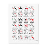 Poker Hand Nicknames postcards