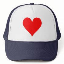 Poker heart mesh hats