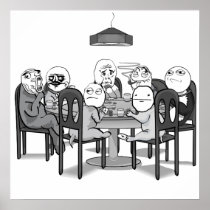 Poker Meme Dogs Poster
