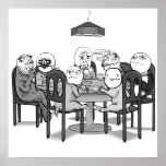 Poker Meme Dogs Poster
