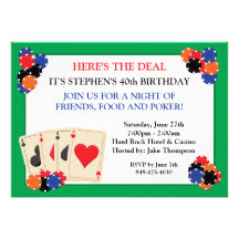 Poker Party Invitation