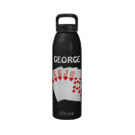 Poker Personalised Water Bottle