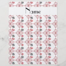 Poker personalized name flyer design